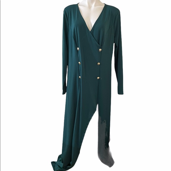 SHEIN emerald dress - Picture 6 of 10